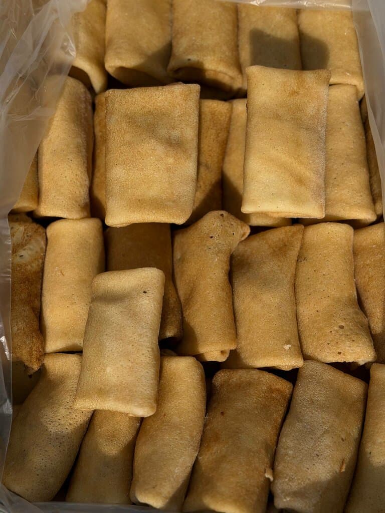 Блины с ветчиной и сыром