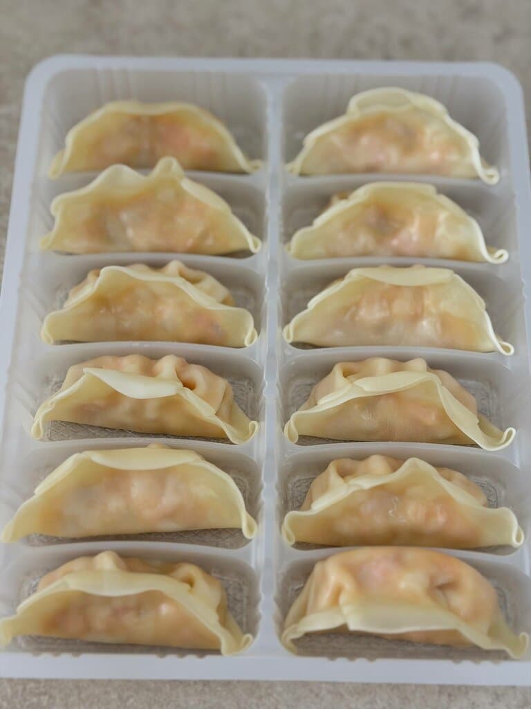 Гедза с неркой и овощами
